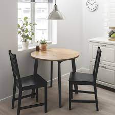Our small dining room ideas prove you don't need oodles of space to make mealtimes a pleasure. Gamlared Stefan Table And 2 Chairs Light Antique Stain Brown Black Ikea Dining Room Small Small Dining Table Small Kitchen Tables