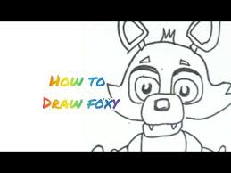 How To Draw Foxy Step By Step Youtube Drawings Draw Step By Step Drawing