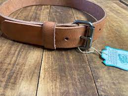 Discounted Size 30 Inch Waist Hermann Oak Harness Leather Etsy In 2021 Rugged Leather Work Belt Leather