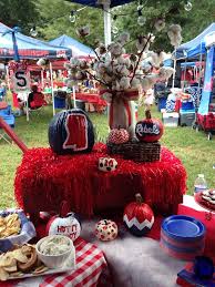 Ole Miss Tailgating Wagon Pumpkins Centerpiece Tailgate Decorations Ole Miss Tailgating Ole Miss