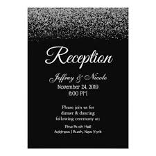 Elegant Black White Diamond Wedding Reception Invitation Zazzle Com In 2020 Wedding Reception Cards Wedding Reception Invitations Wedding Reception