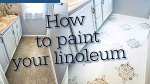 How to paint over linoleum floors. How To Paint Your Vinyl Floor How To Paint Floors Youtube