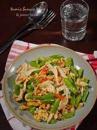 Tumis Buncis Telur Jamur Tiram Tumis Resep Masakan Asia Masakan Asia