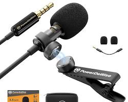 Image of camera lapel microphone