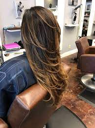 Balyage Brazilian Blowout And Added Layers For More Texture Brazilian Blowout Hairstyles Goddess Hairstyles Pretty Hairstyles
