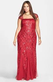 Plus Size Red Sequin Evening Gown Size 16 24w Elegantplus Com Fashion Spotlight Oct 24 2014 Plus Size Dresses Plus Size Gowns Plus Size Outfits