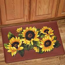 Summer beautiful sunflowers field area rugs kitchen living room floor mat carpet. August Grove Nawrocki Sunflower Print Anti Fatigue Kitchen Mat Reviews Wayfair