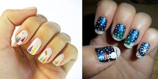 Have you ever seen christmas nail art that looks so perfect with gold jewelry. Easy Christmas Nails Girlshue