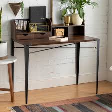 Carbon Loft 42 Inch Writing Desk With Small Hutch Overstock 28788987 Check out our small writing desk selection for the very best in unique or custom, handmade pieces from our desks shops.
