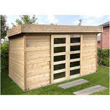 Le type de porte, la surface intérieure utilisable et les dimensions totales font aussi parti des critères de sélection pour l'acquisition de l'abri adéquat à. Abri De Jardin En Bois 28 Mm Porte Coulissante