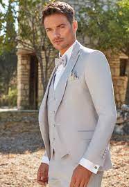 Maybe you would like to learn more about one of these? Costume De Mariage 5 Pieces Coordonnees Gris Clair Pour Homme Nice