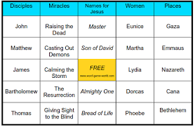Instantly play online for free, no downloading needed! A Bible Bingo Game For New Testament Fun