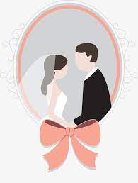 Vector Bride And Groom Png And Vector Bride And Groom Cartoon Wedding Illustration Baby Cartoon Drawing