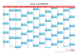 I know you say this basically every year, but 2019 is the year you really get organized. Yearly Calendar Year 2019 Yearly Horizontal Planning Calenweb Com