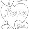 Wish your dear ones a happy anniversary with this heart coloring page. 1