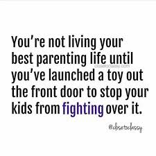 You Re Not Living Your Best Parenting Life Until You Ve Launched A Toy Out The Front Door To Stop Your Kids From Fi Mom Jokes Mom Life Quotes Funny Mom Quotes