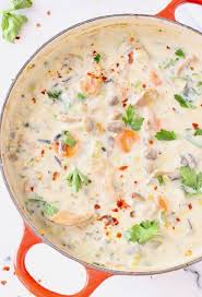 Einfache Und Cremige Wildpilz Wildreissuppe Die Beruhigend Warmend Ist Vegane Rezepte Wild Rice Soup Recipes Vegan Wild Rice Soup Recipe Mushroom Soup Recipes