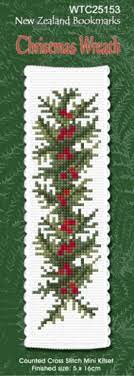 3.8 out of 5 based on the opinion of 7 people. Cross Stitch Bookmark Christmas Wreath Nz Fabrics Yarn