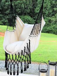 Macrame Hammock Swing Chair Hanging Chair Hammock Swing Etsy In 2020 Hammock Swing Chair Swinging Chair Hammock Swing