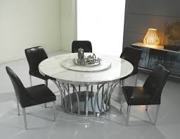 Luxury White Round Marble Dining Table Top Tables Using Stainless Steel Base Added Black Dining Room Table Marble Round Marble Dining Table Dining Table Marble