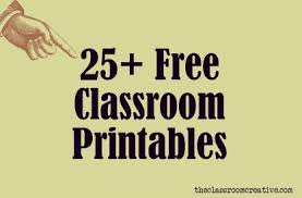 Free Classroom Printables