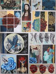 1st Folio Board By Mezcat On Deviantart Art Art Portfolio Textiles Sketchbook