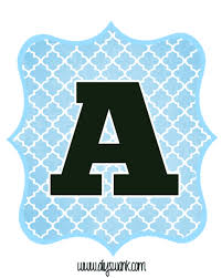 Use these free printable banner letters to diy and customize your own banner. Blue And Black Printable Letters For Banners Swanky Design Company
