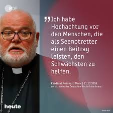 Kardinal reinhard marx während eines gebetes mit anderen kardinälen im petersdom der erzbischof von münchen und freising, kardinal reinhard marx, hat papst franziskus seinen. Kardinal Reinhard Marx Unterstutzt Die Private Seenotrettungsmission Des Deutschen Schiffes Lifeline Mit 50 000 Euro Und Da Zdf Heute Scoopnest