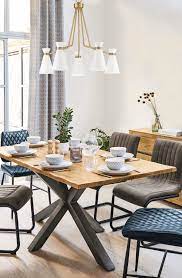 Savoy House Lamar By Brian Thomas 5 Light Chandelier In White With Warm Brass Rectangle Dining Table Dining Table Chairs Dining Table