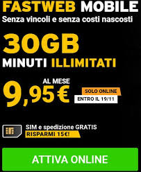Tariffe Fastweb Mobile Per I Nuovi Clienti 30 Gb E Minuti Illimitati