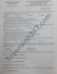 Môn vật lý là 1 trong 3 môn thi khối khoa học tự nhiên tại kỳ thi tốt nghiệp thpt quốc gia 2021 này. Ä'á» Thi Thá»­ Tá»'t Nghiá»‡p Thpt 2021 Mon Ly Thpt Chuyen Le Thanh Tong