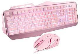 Amazon Com Sades Ek10 Pink Wired Gaming Keyboard And Mouse Combo 7 Colors Led Backlit Gaming Keyboard And Gaming Keyboard And Mouse Gaming Keyboards Keyboard
