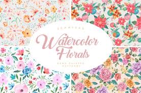 I recommend that you don't let the colors bleed but instead create clouds of colors for the watercolor floral pattern. Create Vibrant Seamless Watercolor Floral Patterns By Cmcaras Fiverr