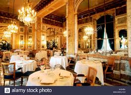 Paris France French Haute Cuisine Restaurant Dining Room Hotel De Stock Photo 3303913 Alamy Restaurant Interior Design French Interior French Restaurants