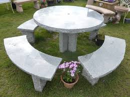 🌳 having your outside space redone?🌳 we have a wide range of furniture available to suit any space and design. Enfield Granite Garden Table Bench Set