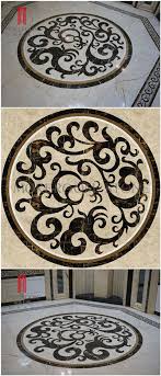Spain Pinoso Crema Marfil Marble Polished Flooring Waterjet Medallions Marble Flower Designs Spain Marble Price Marble Price Marble Inlay Floor Patterns