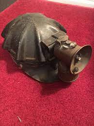 Vintage Antique Coal Miners Helmet Turtle Shell Leather Coal Mining Hat Helmet Ebay Coal Mining Mining Equipment Coal Miners