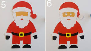Lavoretto Babbo Natale Di Cartoncino Babbo Natale Cartoncini Natale