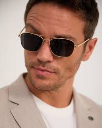 Gerald Black Aviator Sunglasses