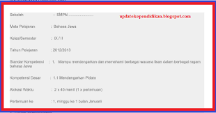 Check spelling or type a new query. Rpp Bahasa Daerah Smp Mts Kelas Ix Semester 2 Tahun2019 2020 Kumpulan Rpp K13 Terbaru Lengkap