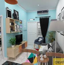 Hal pertama yang harus dilakukan adallah kamu harus membuat garis khayal yang membelah ruang tersebut menjadi dua. Desain Interior Rumah Mungil Cantik Cek Bahan Bangunan
