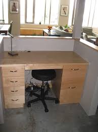 Built In Desk For Basement With Half Wall Built In Desk Desk Home Renovation