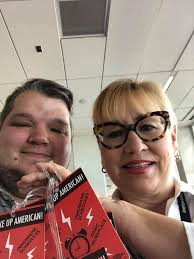 Alana, Nick and Lori at DFW handing out bag tags for the picket tomorrow !