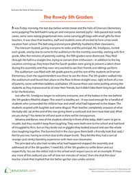 Point Of View Scenario The Rowdy 5th Graders Worksheet Education Com Education Com Point Of View Graders