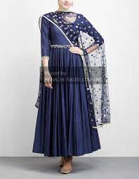 Navy Blue Anarkali Salwar Kameez Whatsapp Us 61 470219564 For Customizations Online Wedding Dress Shopping Dress Indian Style Dress Paterns