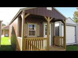 Authorized graceland portable buildings dealer. Derksen 12x24 Urethane Finish Cabin At Big W S Portable Buildings In Lafayette Louisiana Youtube