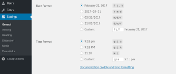 Formatting Date And Time Wordpress Org