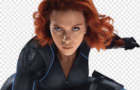 The woman in red is a fictional character that first appeared in the period known to comic book historians as the golden age of comic books. Scarlett Johansson Black Widow Hulk Vision Captain America Invisible Woman Celebrities Fictional Characters Avengers Png Pngwing