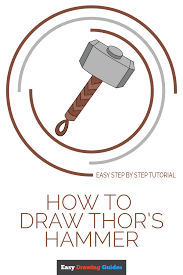 How To Draw Thor S Hammer Really Easy Drawing Tutorial Start off with a pencil sketch. how to draw thor s hammer really easy