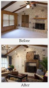 Living Room Makeovers Before And After Photos Paneling Makeover Living Room Remodel Home Remodeling